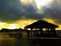 Pearl Farm at Sunset - Taha'a Island